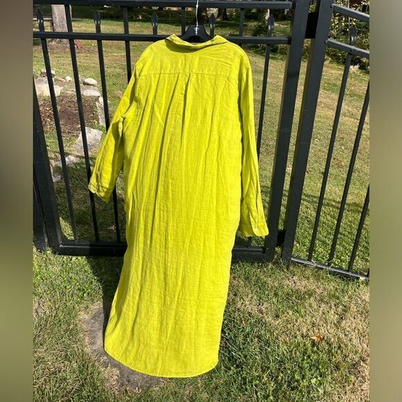 Anthropologie Velvet by Graham and Spencer Linen Shirt Dress NWT - Picture 6 of 13